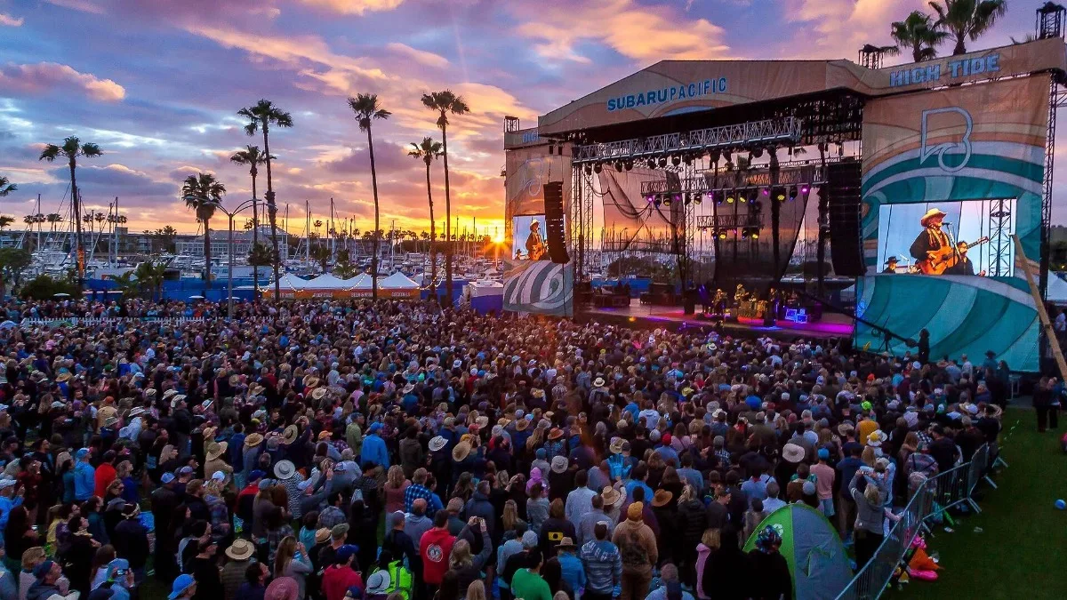 Crowd at a live music show in Los Angeles