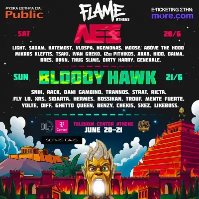 Flame Festival 2026 Athens: LEX, Bloody Hawk and the Full Lineup