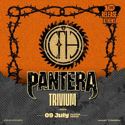 Pantera live στην Ελλάδα: για πρώτη φορά στο Release Athens 2026