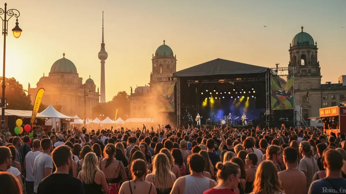 Crowd at a music event in Berlin