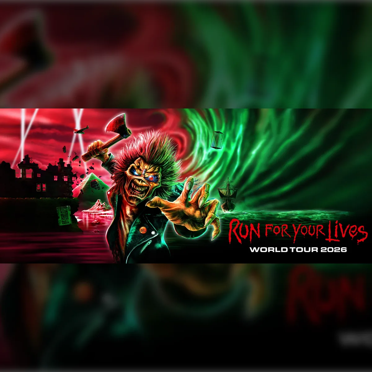Iron Maiden live on the Run For Your Lives World Tour, due at The National Arena Bucharest